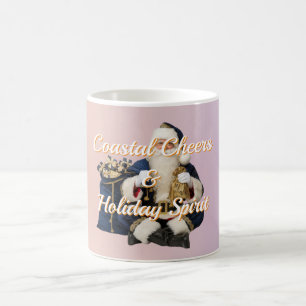 Weihnachtsmann-Mug 'Coastal Santa Holiday Spirit' Kaffeetasse