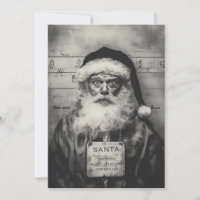 Weihnachtsmann Mugshot: Ungezogene Liste falsch