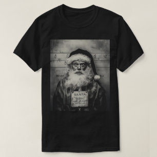 Weihnachtsmann Mugshot: Ungezogene Liste falsch T-Shirt