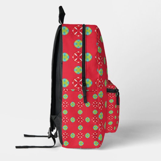 Weihnachtsmann Muster 03 - Bedruckter Rucksack (Links)