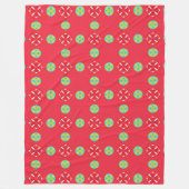 Weihnachtsmann Muster 03 - Fleecedecke (Vorderseite)