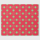 Weihnachtsmann Muster 03 - Geschenkpapier (Flach)