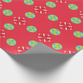 Weihnachtsmann Muster 03 - Geschenkpapier (Ecke)