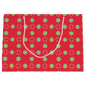 Weihnachtsmann Muster 03 - Große Geschenktüte (Vorderseite)