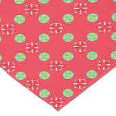 Weihnachtsmann Muster 03 - Kurzer Tischläufer (Ecke)