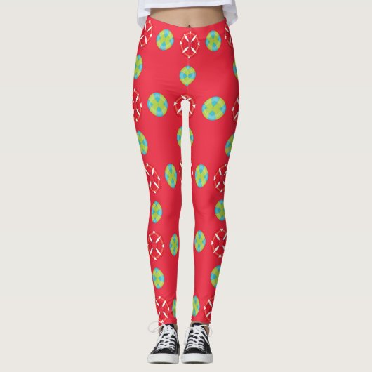 Weihnachtsmann Muster 03 - Leggings (Vorderseite)