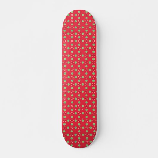 Weihnachtsmann Muster 03 - Skateboard (Vorne)