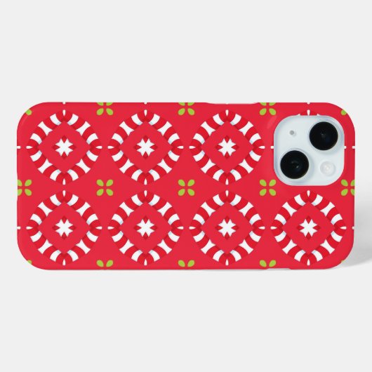 Weihnachtsmann Muster 04 - Case-Mate iPhone Hülle (Rückseite (Horizontal))
