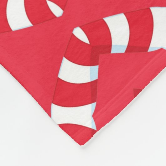 Weihnachtsmann Muster 04 - Fleecedecke (Ecke)