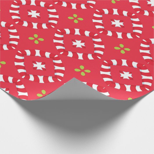 Weihnachtsmann Muster 04 - Geschenkpapier (Ecke)