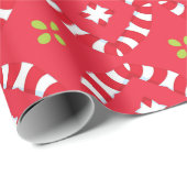 Weihnachtsmann Muster 04 - Geschenkpapier (Rolleneckpunkt)