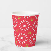 Weihnachtsmann Muster 04 - Pappbecher (Vorderseite)