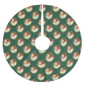 Weihnachtsmann-Muster Polyester Weihnachtsbaumdecke (Vorderseite)