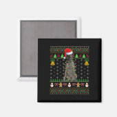 Weihnachtsmann-Mütze Deutscher Kurzhaariger Vorste Magnet (Vorderseite/Rückseite)
