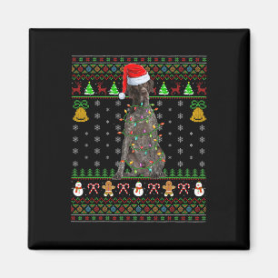 Weihnachtsmann-Mütze Deutscher Kurzhaariger Vorste Magnet