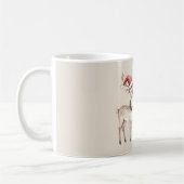 Weihnachtsmann-Mütze Hirsch Kaffeetasse (Links)