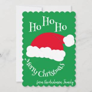 Weihnachtsmann Mütze Ho Ho Ho Frohe Weihnachten Gr