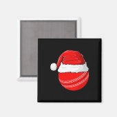 Weihnachtsmann Mütze Weihnachten Cricket Magnet (Vorderseite/Rückseite)
