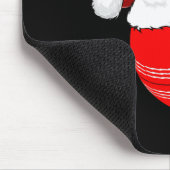 Weihnachtsmann-Mütze Weihnachten Cricket Mousepad (Ecke)