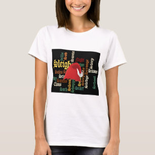Weihnachtsmann-Mütze Wortkunst T-Shirt
