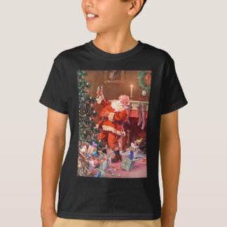 Weihnachtsmann nachts vor Weihnachten T-Shirt