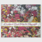 Weihnachtsmann-Native Mit Monogramm Geschenkpapier (Flach)