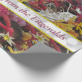 Weihnachtsmann-Native Mit Monogramm Geschenkpapier (Ecke)