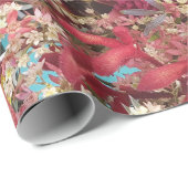 Weihnachtsmann-Native Mit Monogramm Geschenkpapier (Rolleneckpunkt)