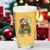 Weihnachtsmann - Naughty Pass Personalize Name Wei Glas