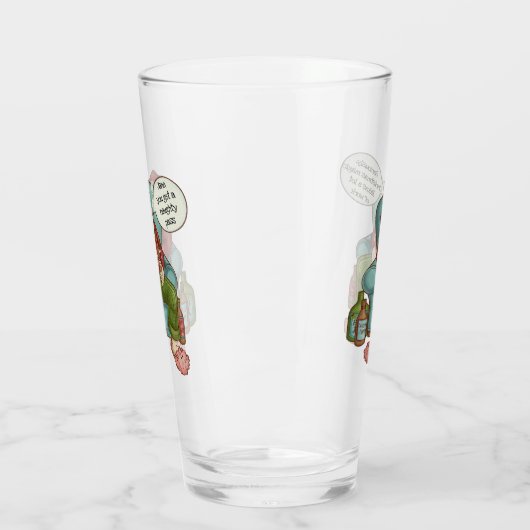 Weihnachtsmann - Naughty Pass Personalize Name Wei Glas (Links)