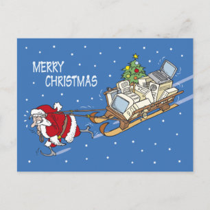 Weihnachtsmann-Nr. 08 Feiertagspostkarte