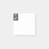 Weihnachtsmann Nussknacker Dunkelblau Post-it Klebezettel (Vorderseite)