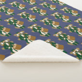 Weihnachtsmann Nussknacker Dunkelblau Sherpadecke (3/4)
