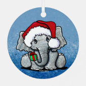 Weihnachtsmann Ornament Aus Metall (Rückseite)