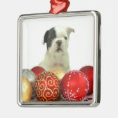 Weihnachtsmann Ornament Aus Metall (Links)