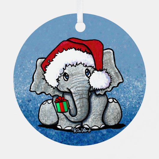 Weihnachtsmann Ornament Aus Metall (Rückseite)