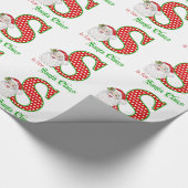Weihnachtsmann-Packpapier Geschenkpapier (Ecke)