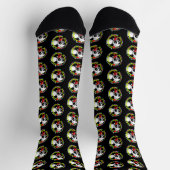 Weihnachtsmann Panda Weihnachten Socken (Oben)