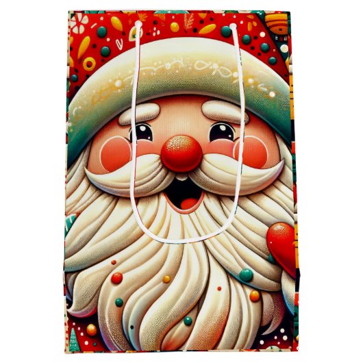Weihnachtsmann Papai Noel Baba Saint Nicholas Kris Mittlere Geschenktüte (Rückseite)