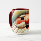 Weihnachtsmann Papai Noel Baba Saint Nicholas Kris Tasse (Vorderseite Links)