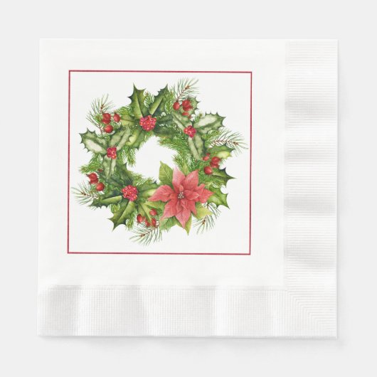 Weihnachtsmann-Papier Napkins Serviette (Vorderseite)