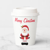 Weihnachtsmann Pappbecher (Rückseite)