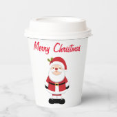 Weihnachtsmann Pappbecher (Vorderseite)