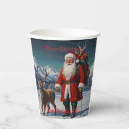 Weihnachtsmann Pappbecher