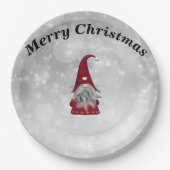 Weihnachtsmann Pappteller (Vorderseite)