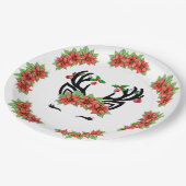 Weihnachtsmann Pappteller (Schrägansicht)