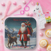 Weihnachtsmann Pappteller (Party)
