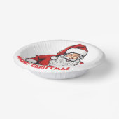 Weihnachtsmann Pappteller (Gewinkelt)