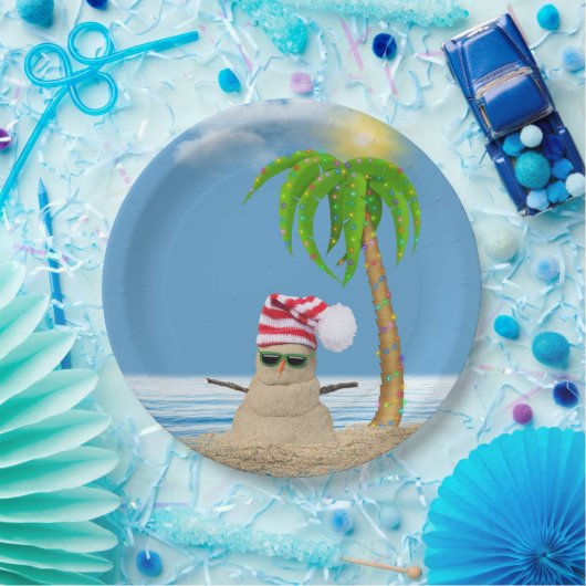 Weihnachtsmann Pappteller (Party)