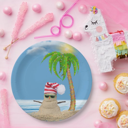 Weihnachtsmann Pappteller (Party)